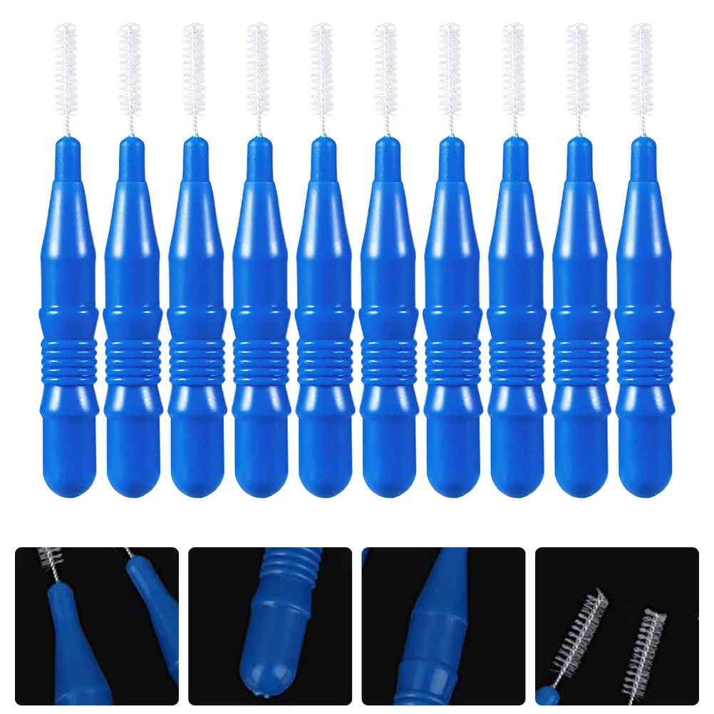 50 Pcs Dental Floss Interdental Brush Toothpicks Flosser Plastic Oral Care Tool