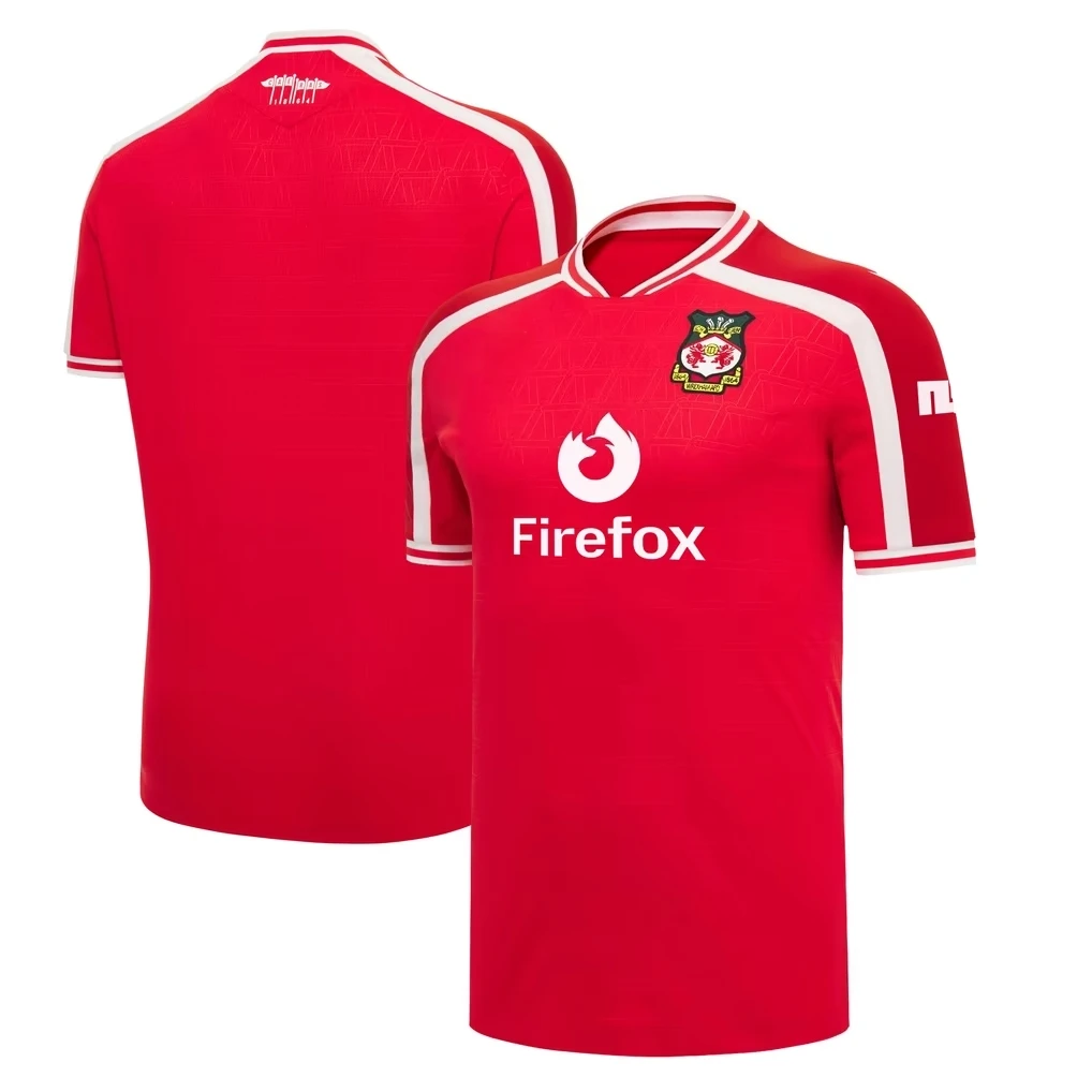 2026/27 Season Wrexham Unisex Football Jersey Shirt, Men's Women's 3D Print Summer Sport Breathable Mesh Quick Drying Jersey