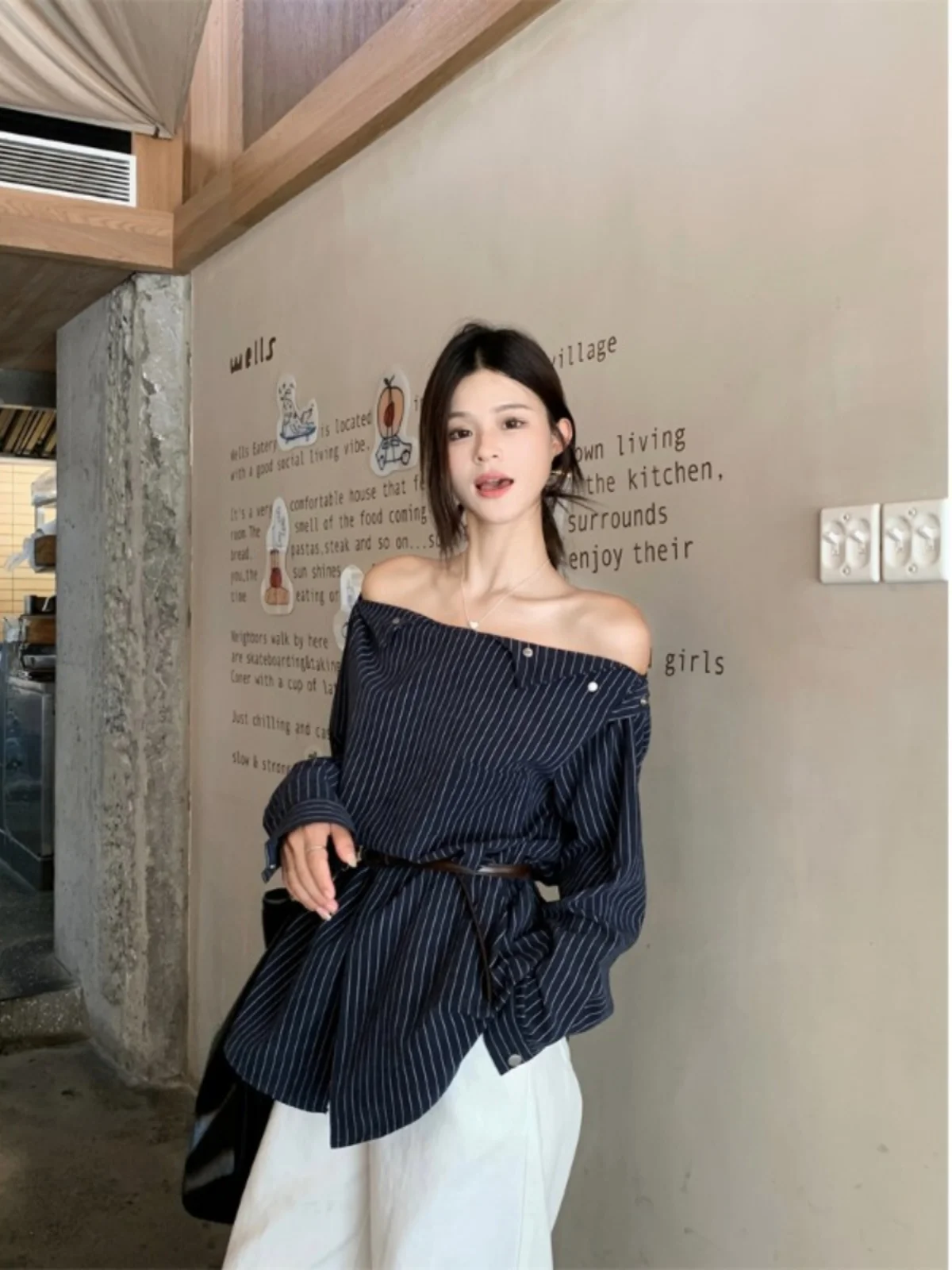 

Women Striped Shirts and Blouses Y2k Korean Harajuku Elegant Long Sleeve Shirt 90s Vintage 2000s Fashion Clothes 2025