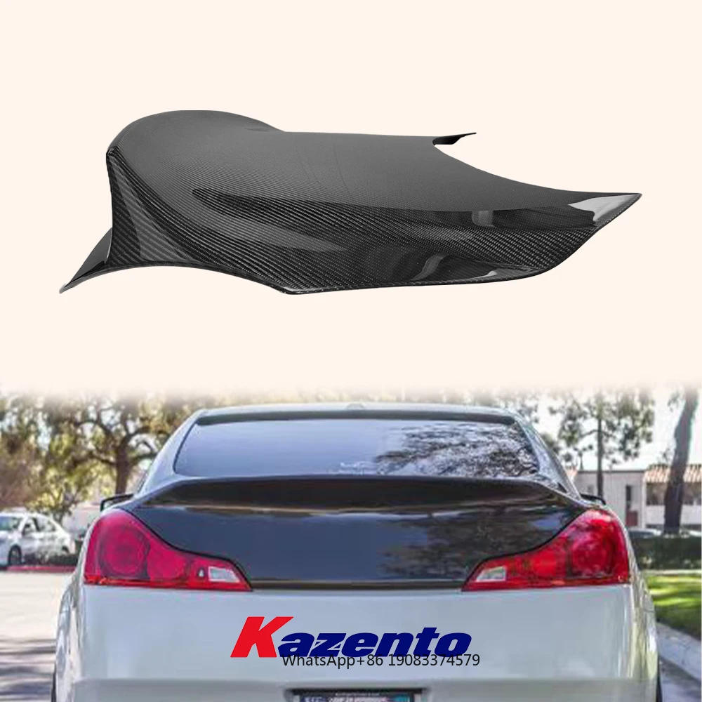 For Infiniti G37 2 Door Coupe Carbon Fiber Dcuktail Style Rear Trunk Boot Lid (no hole)
