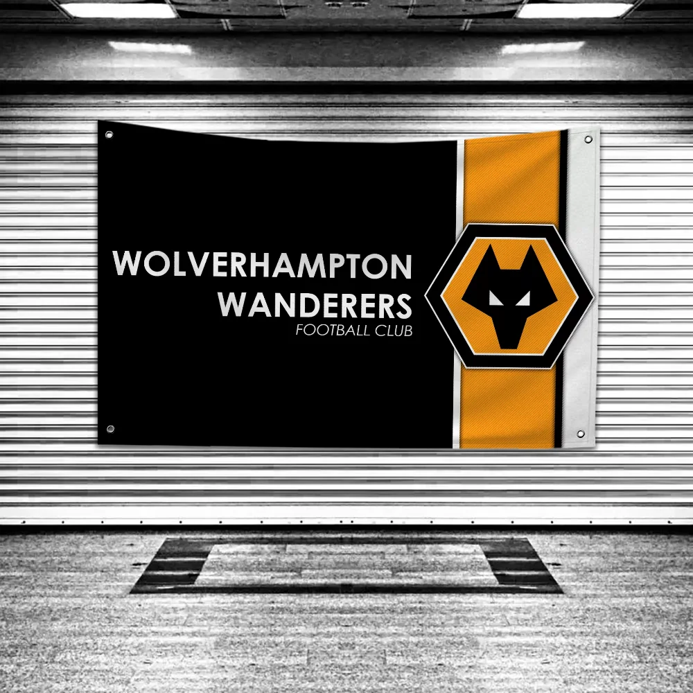 Flag Flag to Hang Flags for Rooms Banner Flags for Bedrooms Garage Decoration Tapestry A-Wolverhampton Wanderers-s Outdoor Decor