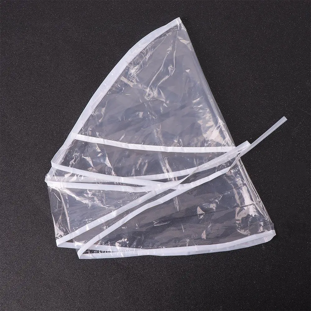 

Plastic Transparent Rain Wind Hair Hat Hood Bonnet