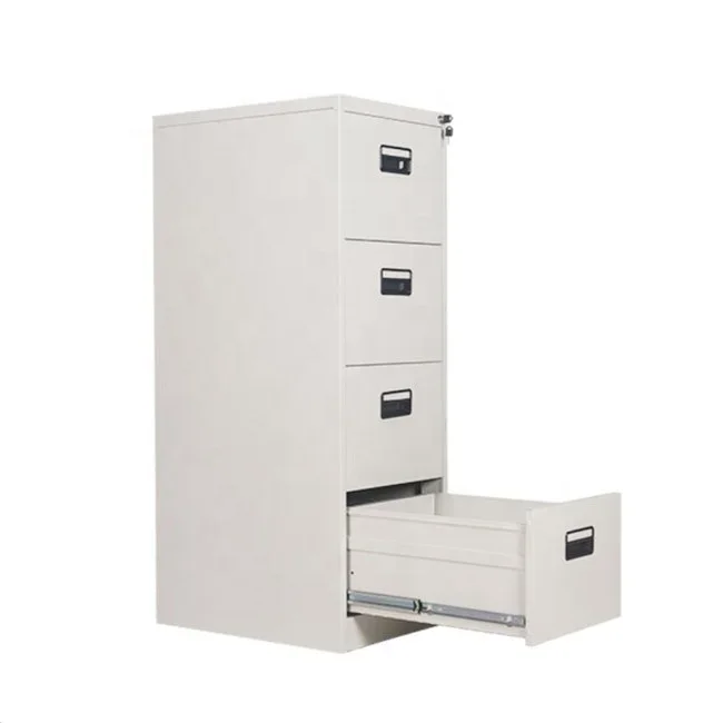 

s#A Factory 4-Drawer Steel Filing Cabinet Knock Structure Office Equipment Metal Storage Drawer Cabinet Office Cabinet