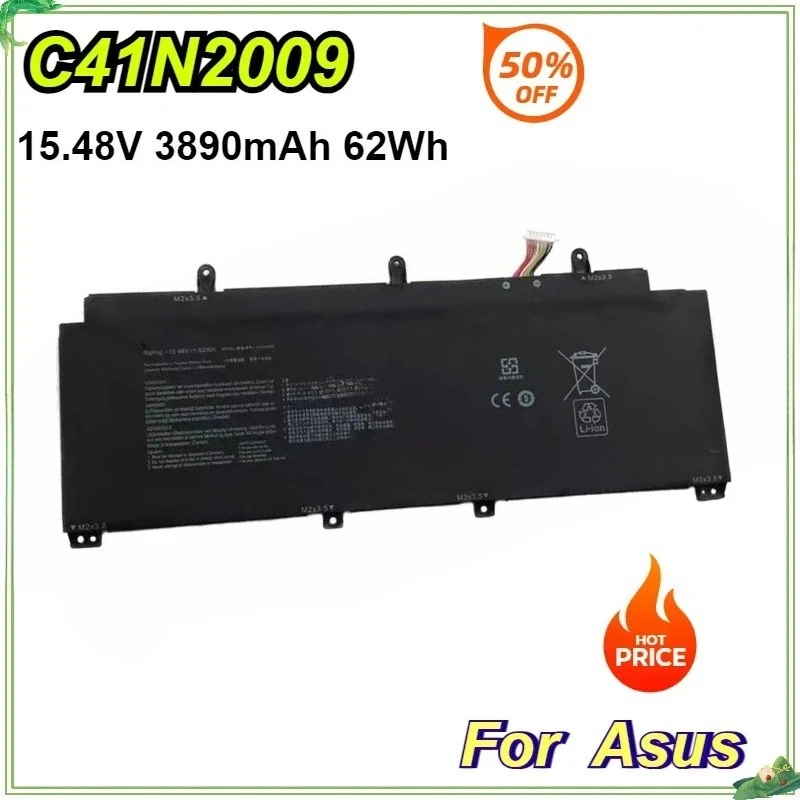 

C41N2009 Laptop Battery for ASUS ROG Flow X13 GV301QC GV301QH GV301QE Series Notebook Replacement Battery 15.48V 3890mAh 62Wh