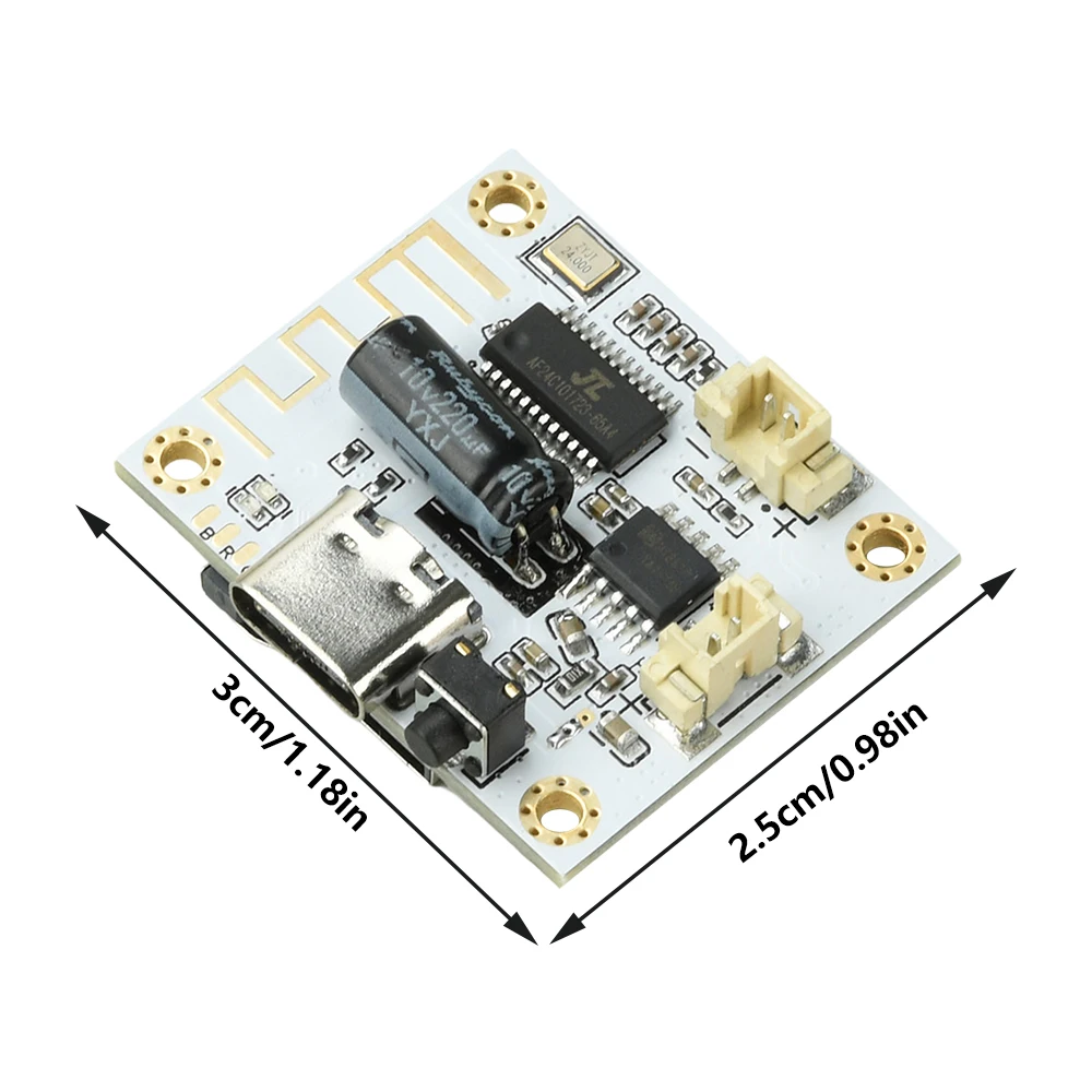 5W Bluetooth Power Amplifier Module ENIG PCB Smart Noise Reduction 800mA Fast Charge Anti-Reverse Protection Type-C DC 3.7-5V