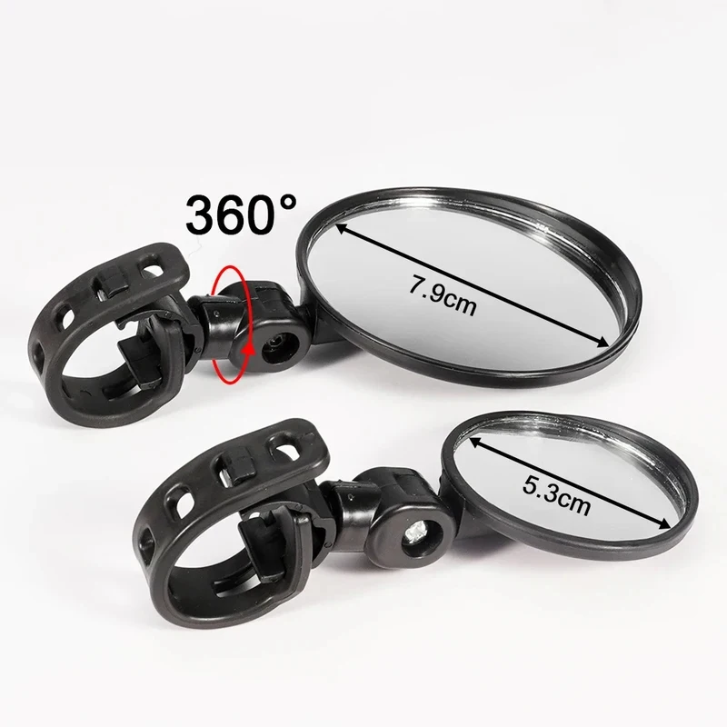 1/5pcs  Bicycle Rearview Mirror Adjustable Rotate Wide-Angle Cycling Handlebar Rear View Mirrors for MTB Road Bike Accessories