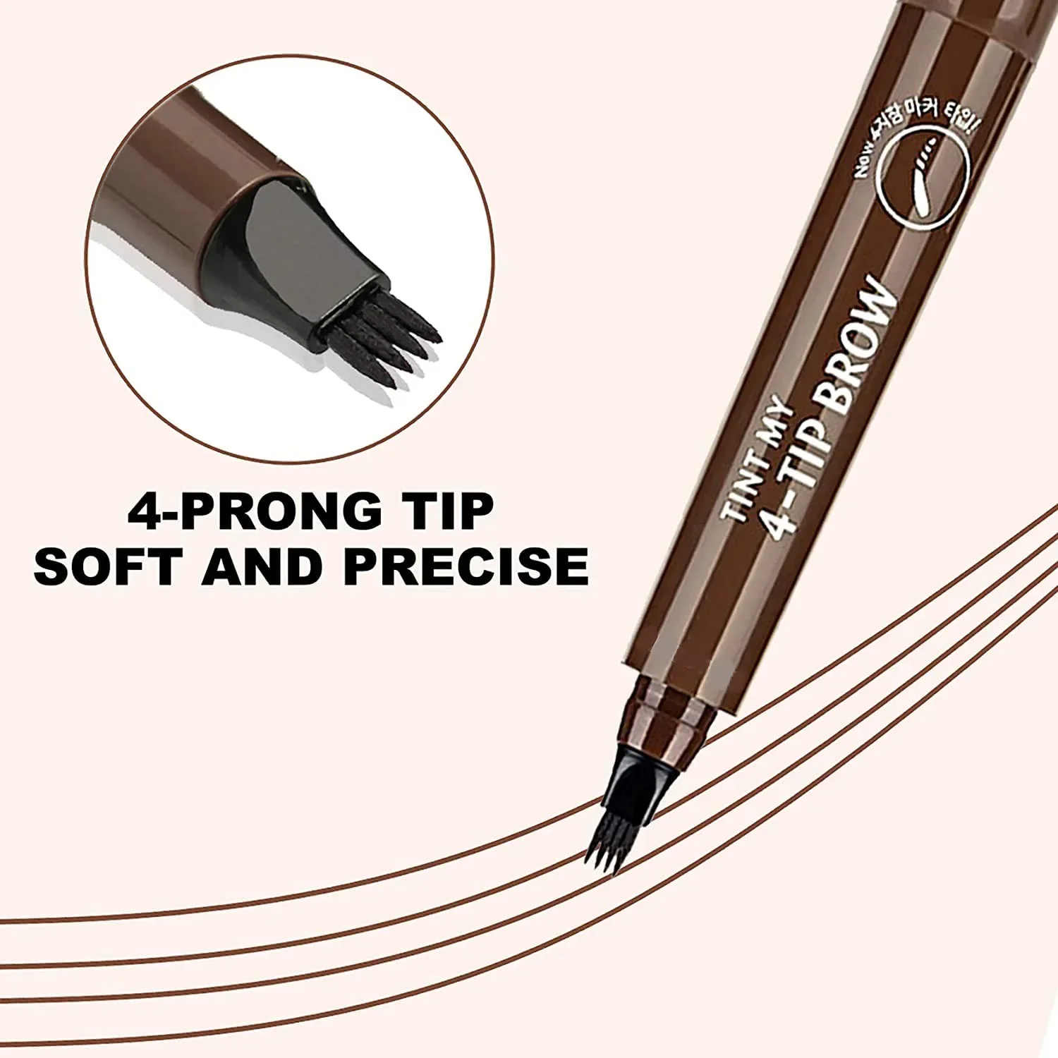 4 Point Eyebrow Pencil Waterproof Liquid Eyebrow Pen Makeup Long Lasting