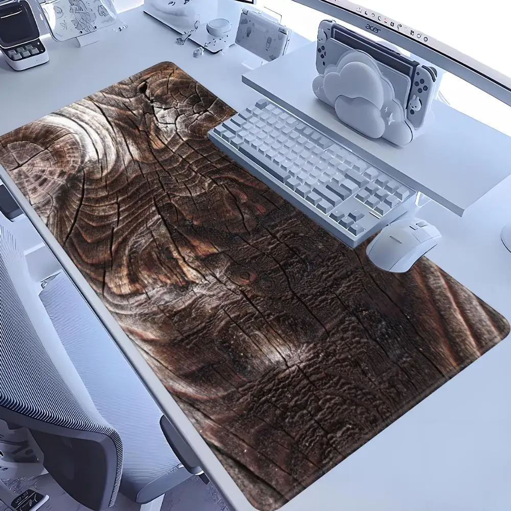 

Wood grain Mouse Pad Desk Mouse Pad Cute HD Desk Pad Extended Gaming Keyboard Mats Large 100x50cm XXL Gamer Mousepad