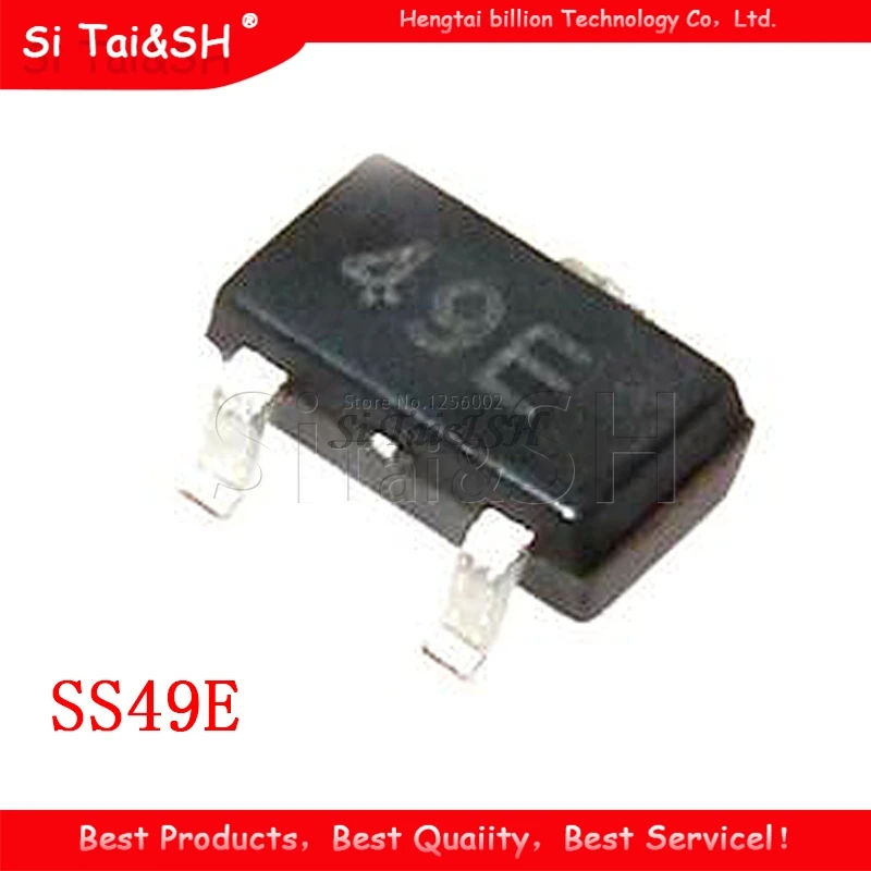 10pcs 49E SOT-23 Hall Effect Sensor Switch Hall Element SOT23 SS49E SOT AH49E High Sensitivity