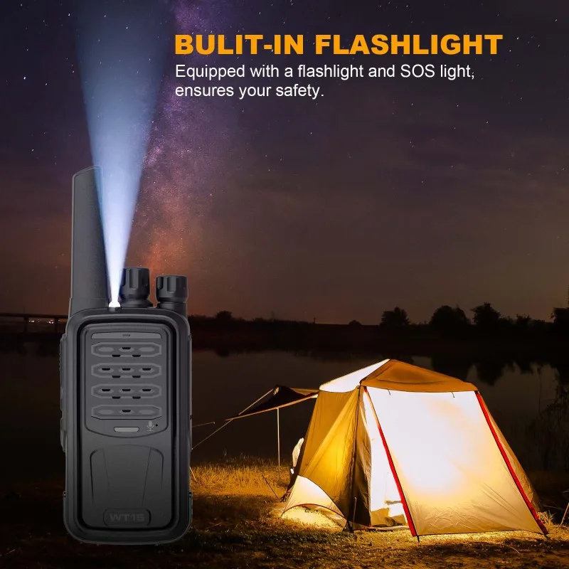 جهاز اتصال لاسلكي محمول طويل المدى 8 قنوات اتصال داخلي صغير عالي الطاقة مع محطة شحن لركوب الدراجات في الهواء الطلق