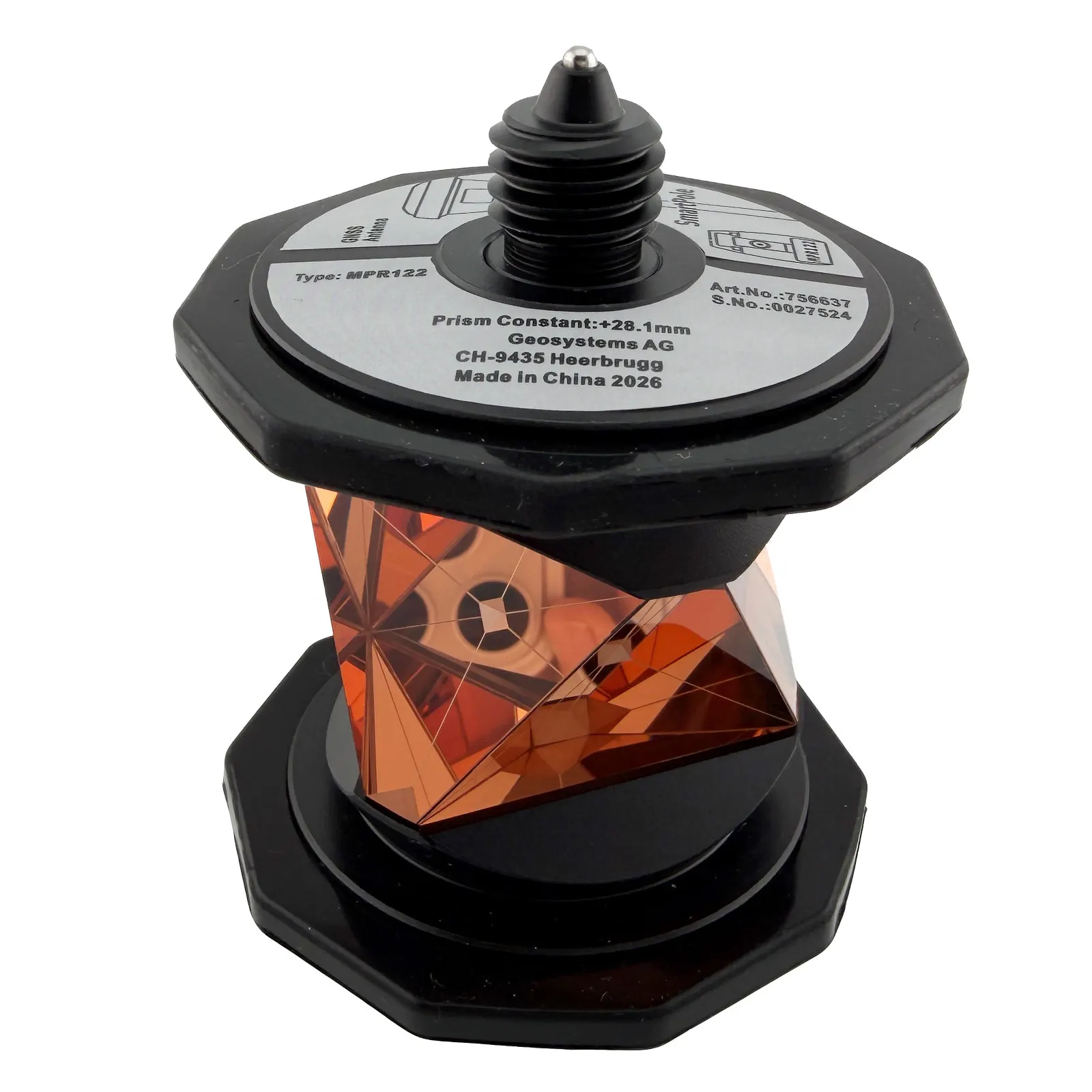 MPR122 Accurate 360 Degree Reflective Prism For Leica ATR Total-station Accessories Topography Survey Copper Coated