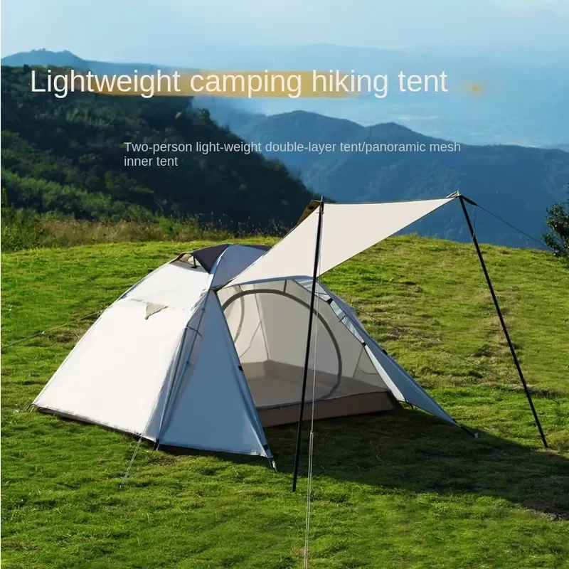 2 Person Lightweight Camping Tent Waterproof Windproof UV Protection Outdoor Hiking Backpacking Shelter Spring Summer
