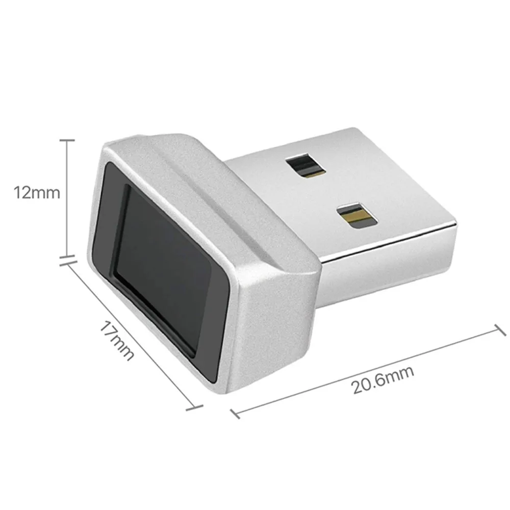 USB Fingerprint Reader Module for Windows 7 8 10 11 Hello, Biometric Scanner Padlock for Laptops PC Fingerprint Unlock Module