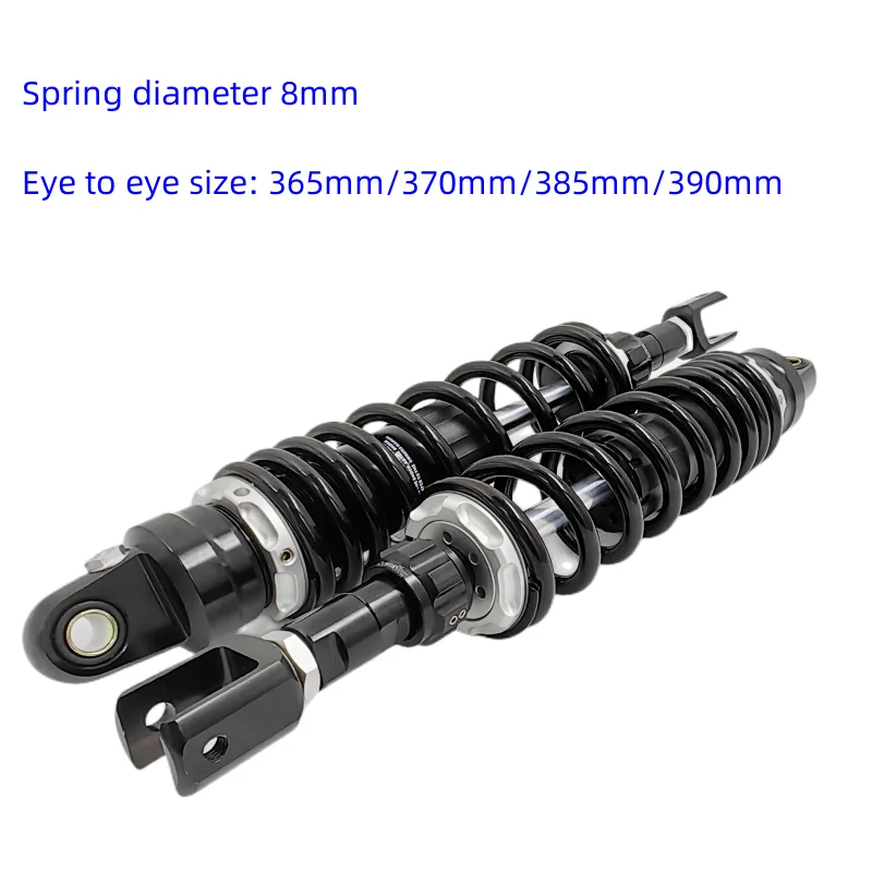 345mm 365mm 370mm 385mm 390mm 8mm Spring Rear Shock Absorber For pcx125 pcx150 XMAX400 XMAX250 XMAX300