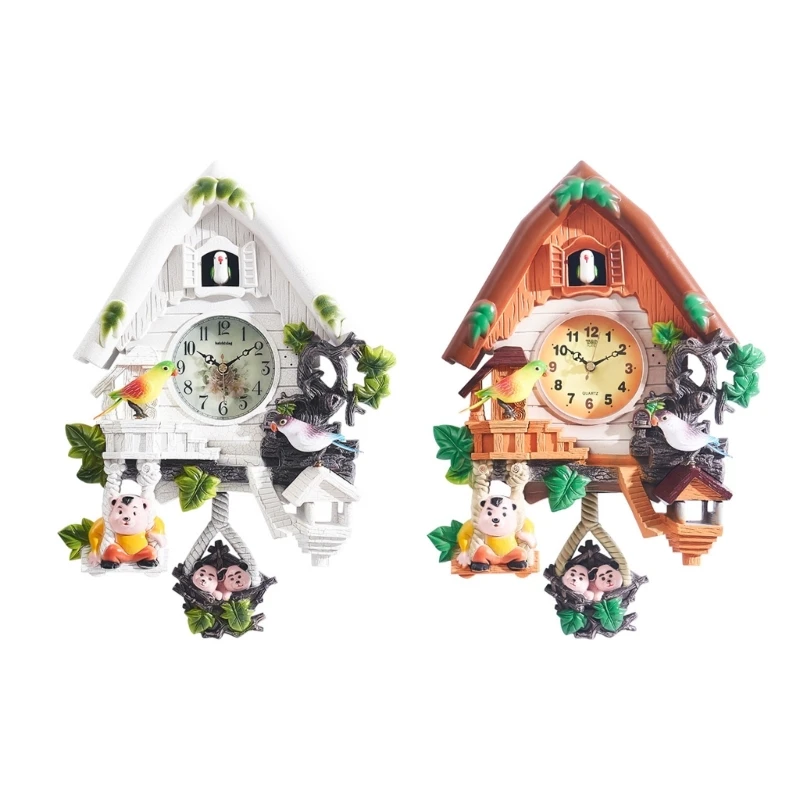 Traditional Cuckoo Theme Clock Battery Operated with Chirping Sound Dropshipping