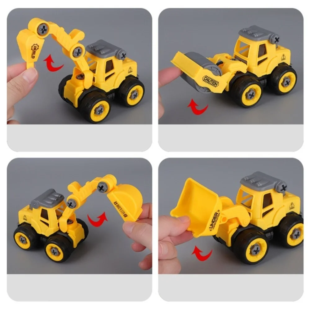 Engineering Vehicle Toys Construction Excavator Tractor Bulldozer Fire Truck Models Kids Toy Car Boys Toys for Children Gifts