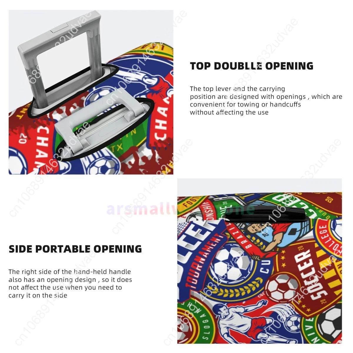 Football Luggage Cover Suitcase Protector Thicken Elasticity Dust Covered Anti-scratch Protective Case 18-32 Inch
