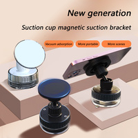Vacuum Magnetic Mobile Phone Holder Multi-functional Foldable Universal Storage Rotation Car Desktop Phone Holder