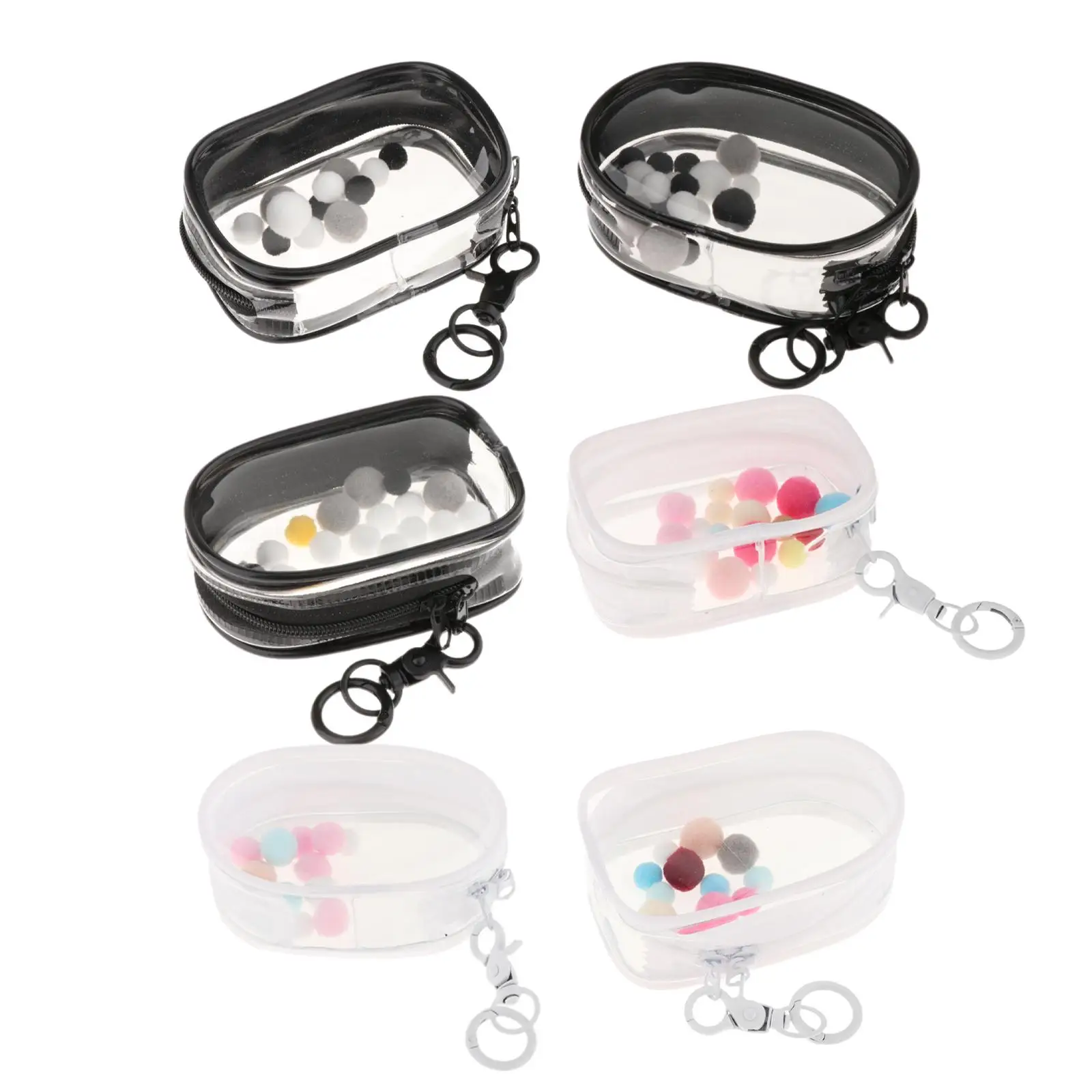 Tiny Doll Pouch PVC antipolvere Mini Doll Storage Bag Clear Figure Display Bag Mini Figure Storage Case per Action Figures Doll