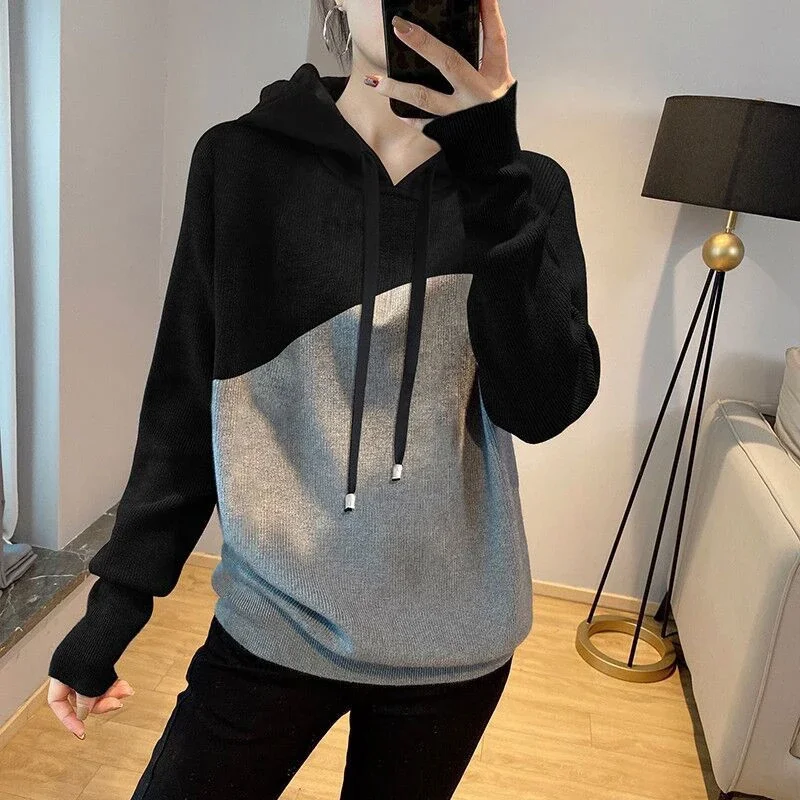 

Woman Tops Korean Hoodies Warm Thick Cold Autumn and Winter Sweat-shirt 2025 Trend Hooded Sweatshirt for Women Xxl Coat 2000s M