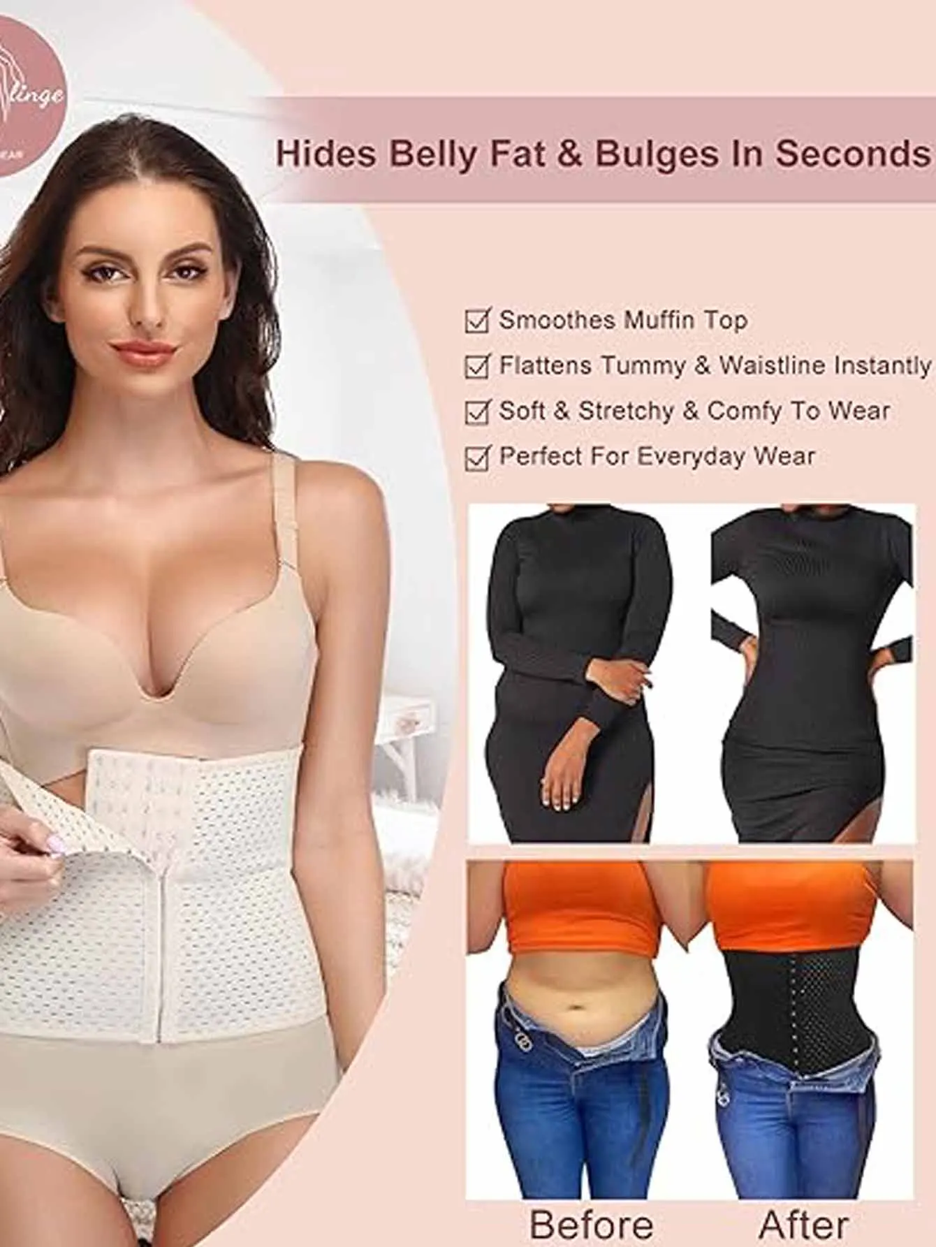 Sports Sweat-Enhancing Waist Trainer: Postpartum Shaping & Slimming Corset, High-Elastic Abdominal Control Belt