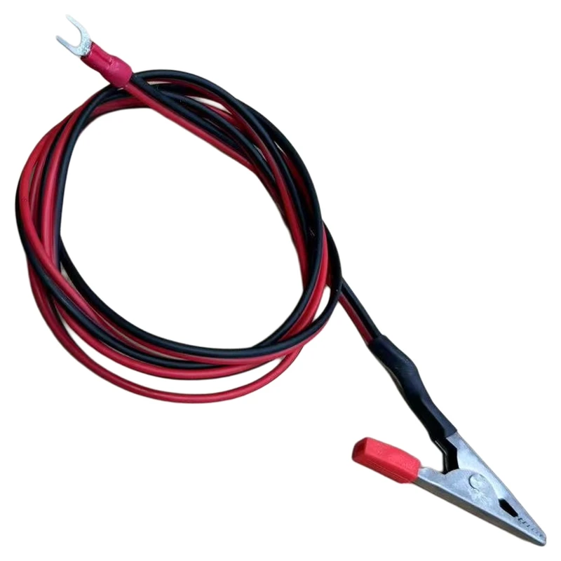 

Pure Titanium Single-head 45 mm Alligator Clip with Wire Connection Line, Electrical Circuit Test Lead 1 Meter, Current 5-10A