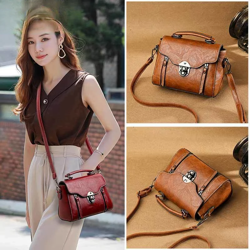 

Fashion Small Square Bag For Women Designer Handbags High Quality Female Bag PU Leather Flap Crossbody Shoulder Bag E5884