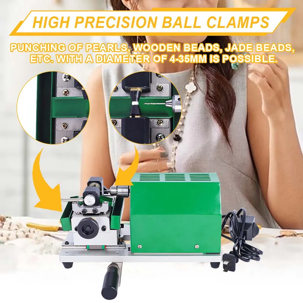 Jewelry Beads Drilling Machine 6500RPM Pearl Holing Machine