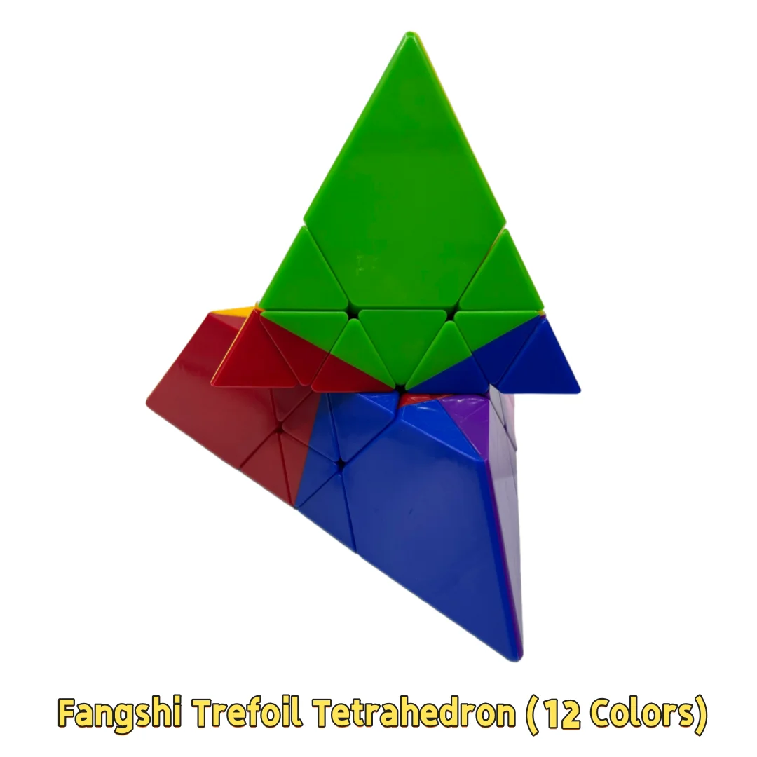 FangShi Three Leaf Pyramid Magic Cube Rhombohedron III Trefoil Tetrahedron Strange Shape Professional Puzzle Toys