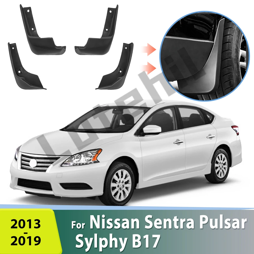 Für Nissan Sentra Pulsar Sylphy B17 2013-2019 2016 2017 2018 Kotflügel-Schmutzblenden Spritzschutz Kotflügel Auto-Zubehör