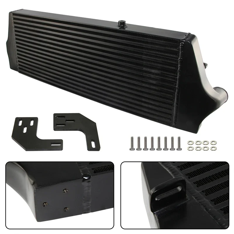 Front mount aluminum intercooler for Ford Focus ST225 Mk2 Gen3 (Generation 3) Silver / Black