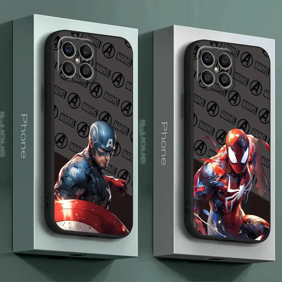 Marvel Spider Man Hero Ai Phone Case for Honor 8X X8 70 90 Pro X7 X6a Magic5 Lite X9a X8a X6 Magic5 TPU Soft Cover Luxury