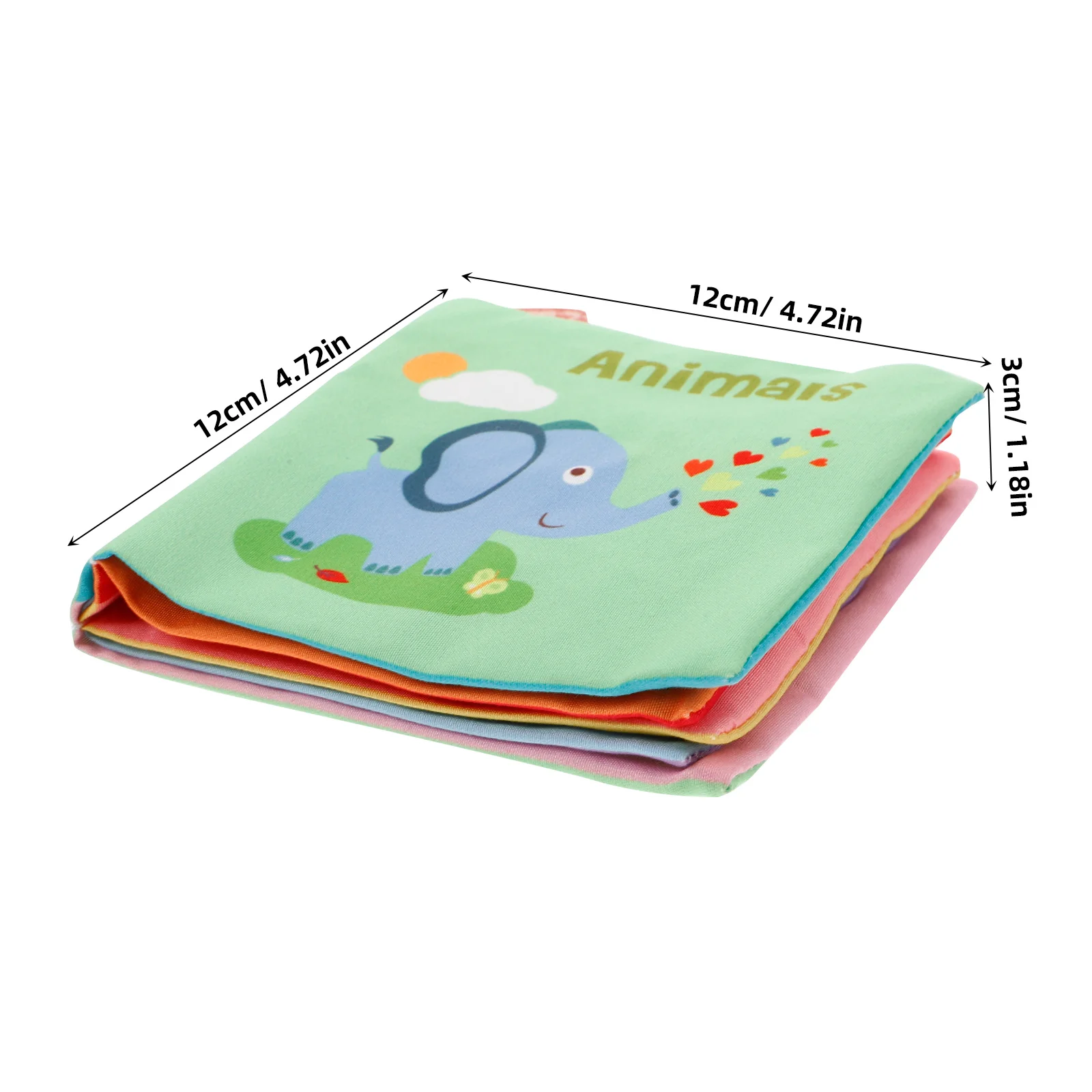 Livre de bain doux pour bébé, tissu froissé, motif Animal de dessin animé, développement précoce, livres tactiles sensoriels pour le plaisir du bain