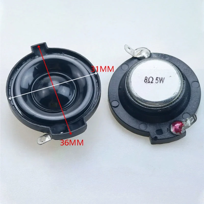 2PCS4Ohm8Ohm 5 واط 31 مللي متر HiFi مكبر الصوت مجموعة كاملة ثلاثة أضعاف مكبرات الصوت كروس صندوق المتكلم لسيارة المنزل تعديل الصوت مكبر الصوت رئيس #5