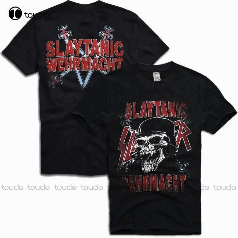 New Slayer Slaytanic Wehrmacht Vintage Metal Band Music T-Shirt Cotton Tee Shirt S-5Xl