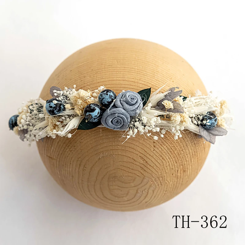 Newborn Photography Headband Multi-Style Artificial Flower Photography Headflower Adjustable Full Moon Baby Shooting Decoration