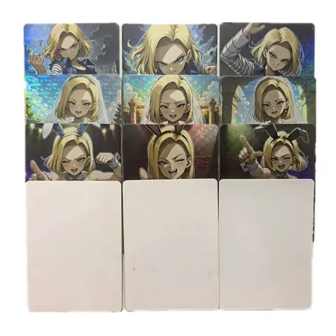 Set di 9 Carte Sexy Dragon Ball Z, Android 18 Nuda, Dea Anime 18+, Gioco di Carte Collezionabili per Adulti, Regalo per Fan Otaku