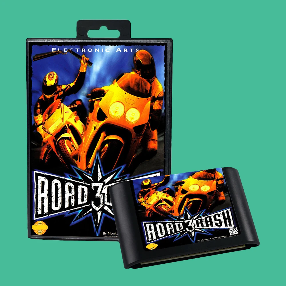 Road Rash 3 Tour De Force USA Gioco per console SEGA Mega Drive Genesis a 16 bit Cartuccia di gioco Manuale