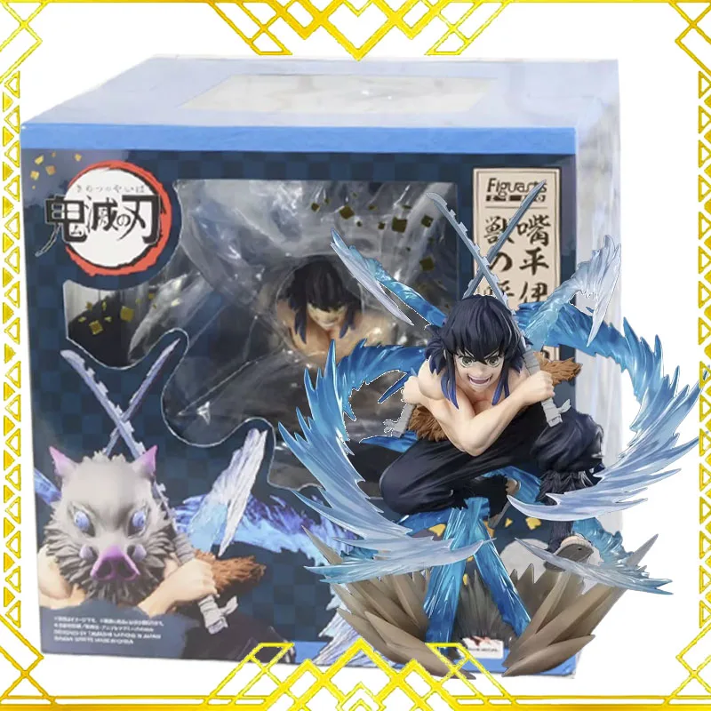 In Stock BANDAI Original Figuarts ZERO Demon Slayer Hashibira Inosuke Beast Breathing Anime Figure Birthday Present Toy Gift