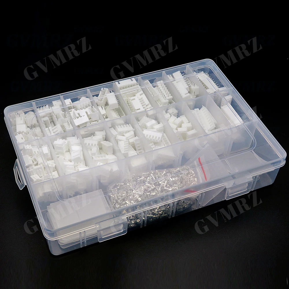 1330PCS 2.5mm xh2.54 2/3/4/5/6/7/8/10 Pin Housing Male Female Pin Head Connector Adapter Plug Set Perfectly Compatible JST-XHP