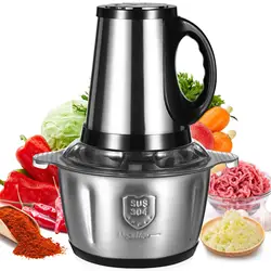 2/3/5L Electric Meat Grinders Food Processor Small Mincer Chopper Vegetable Crusher Slicer Machine With UK