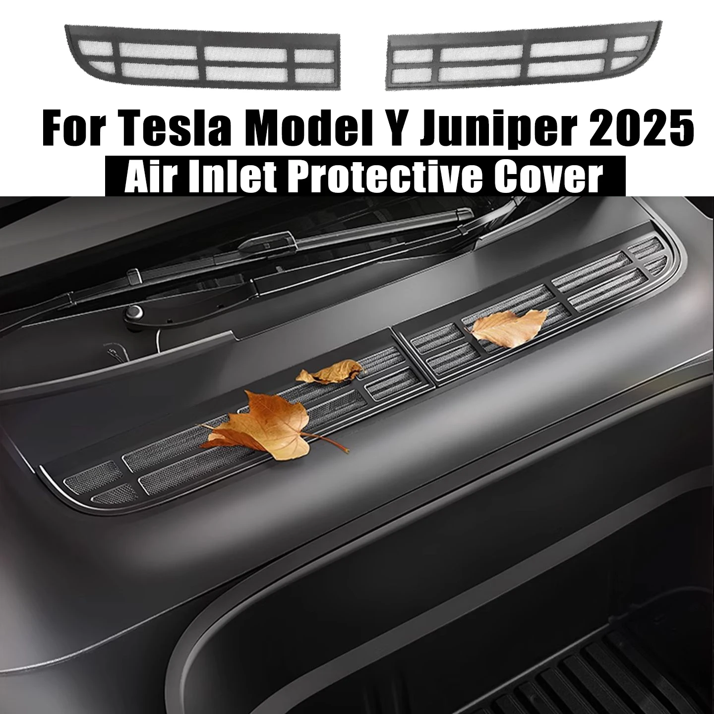 

Для Tesla Model Y Juniper 2025 Защитная крышка воздухозаборника против насекомых, защита от насекомых, сетка, передняя крышка, детали двигателя
