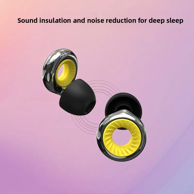 Special New Electroplating Silicone Earplugs Sound Insulation Noise Reduction Mute Comfortable Reusable for Sleep Study Travel