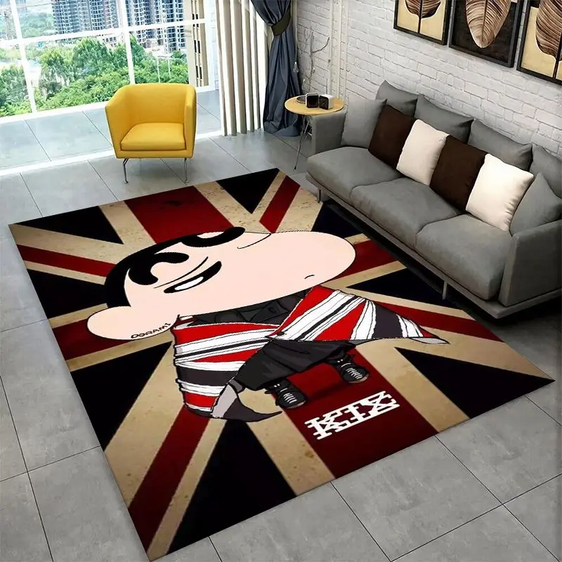 Funny C-Crayon Shin-chans Cartoon Living Room Non-Slip Area Rug Soft Carpet for Bedroom  Playroom Sofa,Home Decor Doormat Gift