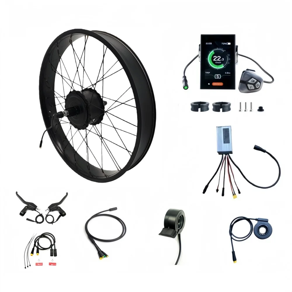 

48V 500W BAFANG G060 Motor Ebike Fat Wheel Rear Wheel Conversion Kit 20/24/26*4.0'' Drop Out 175mm/190mm