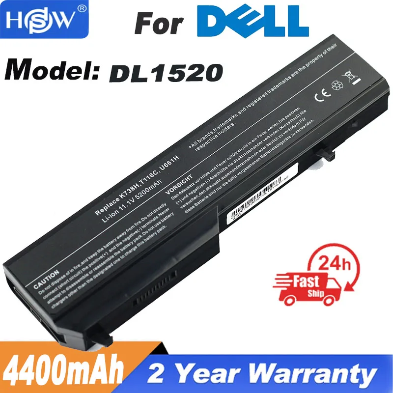 

N958C T114C T116C U661H Laptop Battery For Dell Vostro 1310 1320 1510 1520 2510