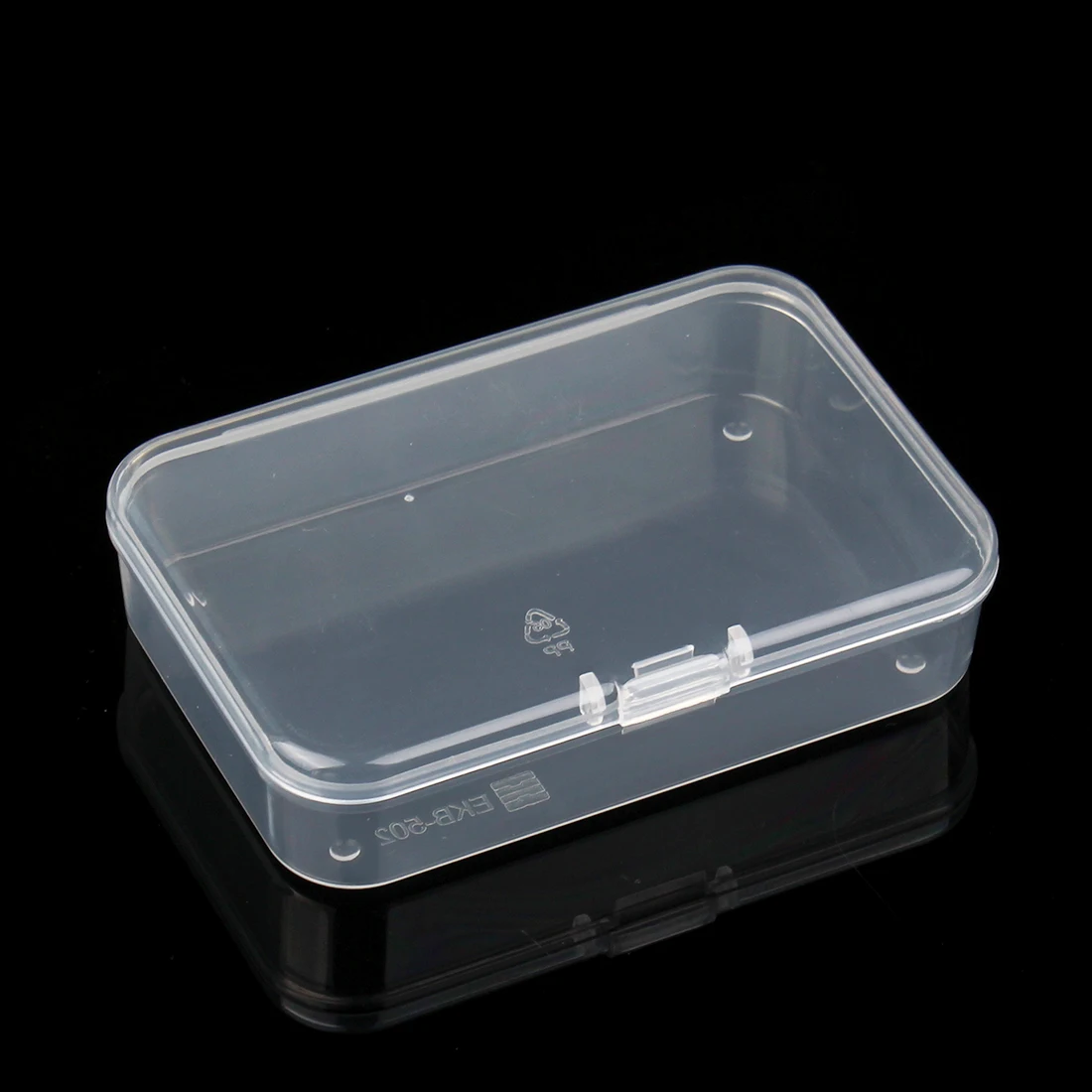 5PCS Transparent Plastic Storage Jewelry Box Container For Beads Earring Box For Jewelry Rectangle Case 8.3X5.5X1.8cm