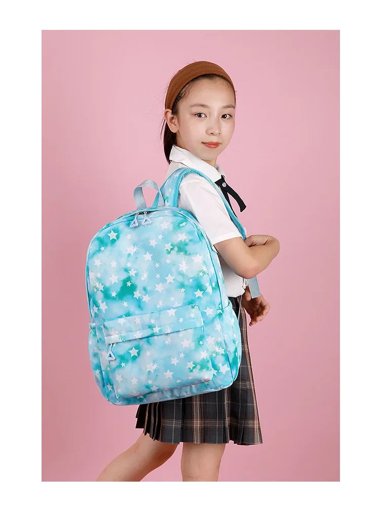 Kochou Shinobu Print School Backpack Set with Lunch Bag Pencil Case for Girls Kids Student Bookbag