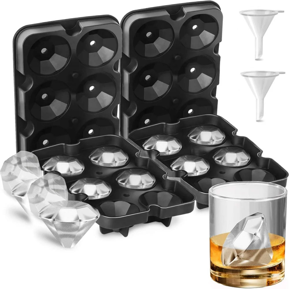 16-Grid Diamond Ice Bowl-Shaped Box, Food Quality, Silicone Ice Cube Block Manufacturer, Mold Machine, Vickers Bar Tools, Kitche