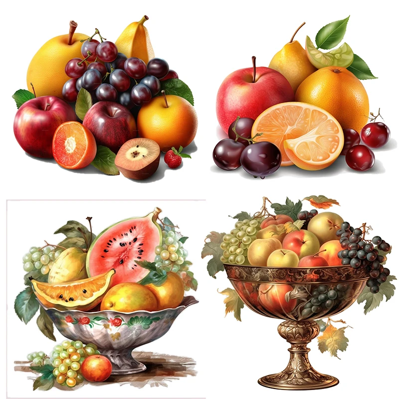 Three Ratels QCF261 European style ancient palace style fruit and vegetable  home decoration self-adhesive stickers